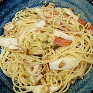 和風蟹味噌パスタ♥